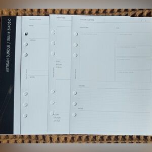 Cloth & Paper Artisan Bundle Planner Inserts A5